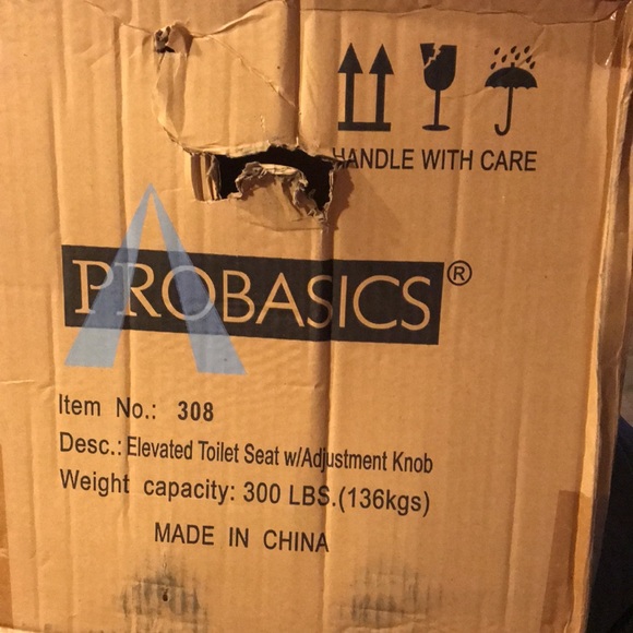 Probasics Elevated Toilet Seat W Adjustable Knob - Picture 6 of 7